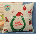 2017 wholesale cheap merry Christmas printed coussin cushion covers personalized designs pillow covers